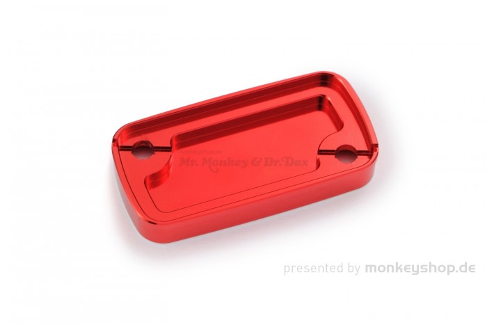 Daytona Deckel Cover Bremspumpe Aluminium CNC rot eloxiert f. HONDA (H)