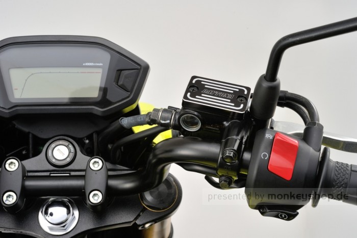 Daytona Deckel Cover Bremspumpe Aluminium CNC schwarz eloxiert für HONDA (B) + Skyteam + YAMAHA