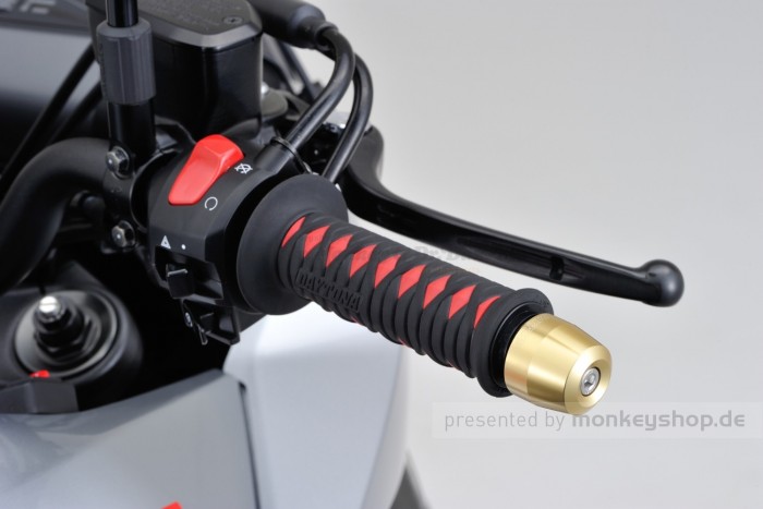 Daytona PINO-3 Lenkerenden Set Aluminium CNC champagner gold eloxiert 14 - 19 mm