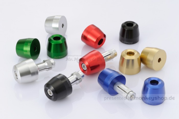 Daytona PINO-3 Lenkerenden Set Aluminium CNC champagner gold eloxiert 14 - 19 mm