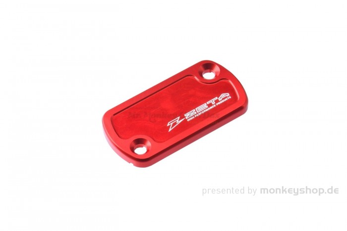 ZETA Cover Deckel Bremspumpe CNC Alu rot eloxiert f. Monkey 125 + MSX