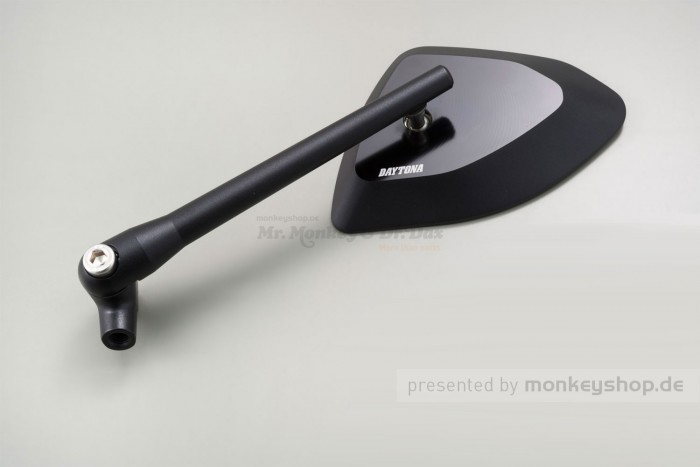 Daytona D-Mirror Aluminium linker Seitenspiegel schwarz