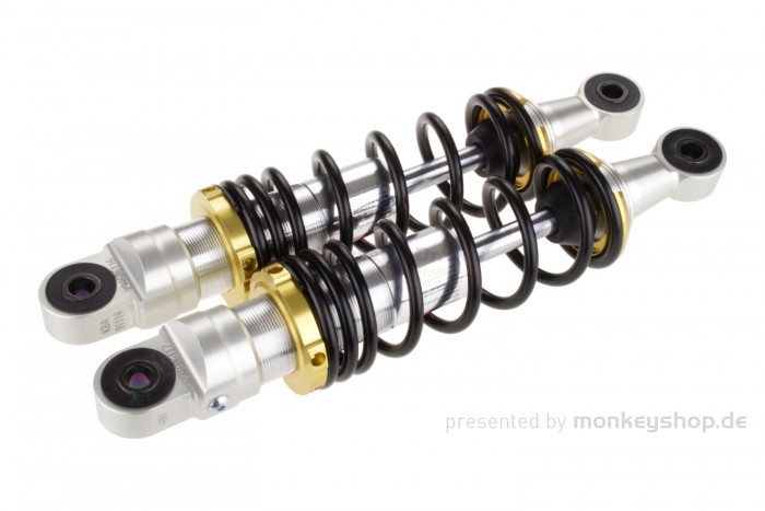 YSS Gasdruck Stoßdämpfer Paar 280mm schwarz silber f. Monkey + Gorilla