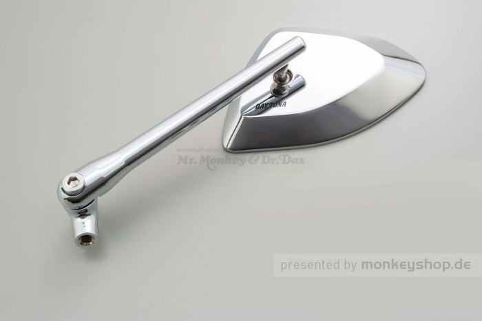 Daytona D-Mirror Aluminium linker Seitenspiegel verchromt