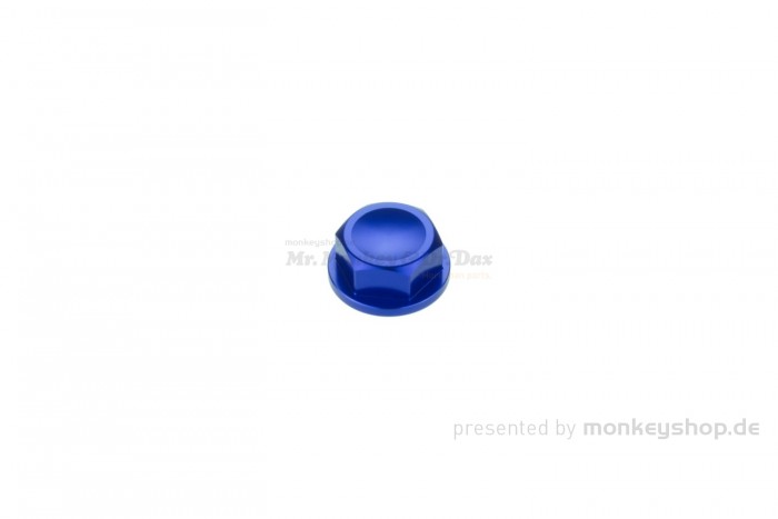 Lenkkopf Hutmutter Aluminium blau M24xP1.0 f. MSX + Monkey 125