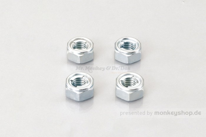 Kitaco K-PIT Kettenrad Muttern Set 4 Stk. M8 selbstsichernd f. MSX JC61 JC75 + Monkey 125 JB02