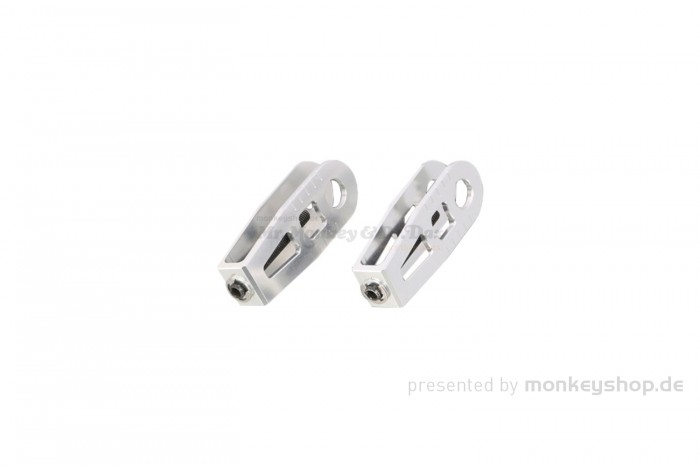 Kitaco Aluminium CNC Kettenspanner silber f. Monkey 125