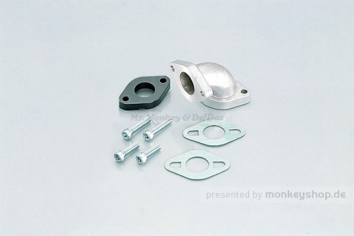 Kitaco Ansaugstutzen Kit 25° links f. Monkey + Gorilla 50 mit PC18 PC20 PC22 Vergaser