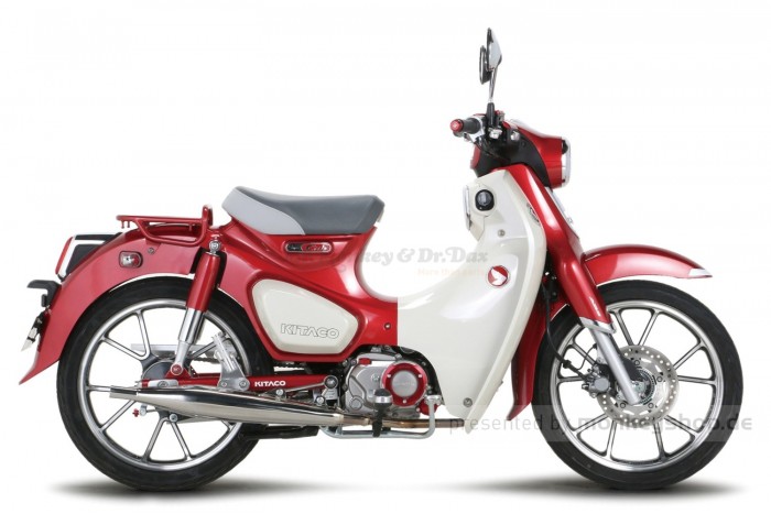 Kitaco Classic Down Auspuffanlage Edelstahl poliert f. Super Cub 125