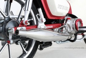 Kitaco Classic Down Auspuffanlage Edelstahl poliert f. Super Cub 125
