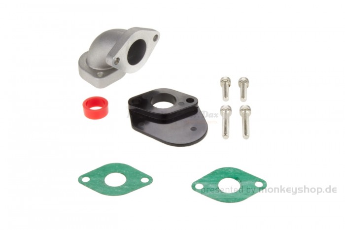 Ansaugstutzen Kit 25° links f. Monkey + Gorilla mit Keihin PC16 PC18 PC20 PC22 Vergaser