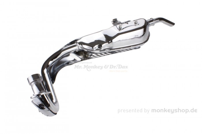 Auspuffanlage Chrom orig. Look f. Monkey Z50 + Gorilla (e-Nummer 125cc)