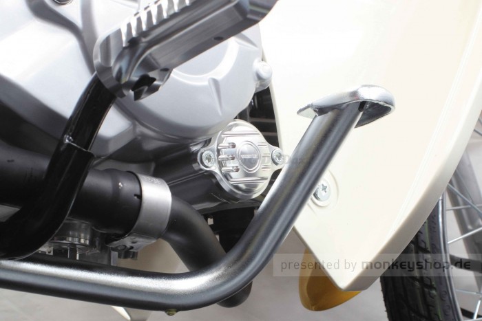 Takegawa Ölfilter Deckel Aluminium CNC silber eloxiert f. MSX Grom JC92 + Monkey 125 JB03 JB05 + Dax 125