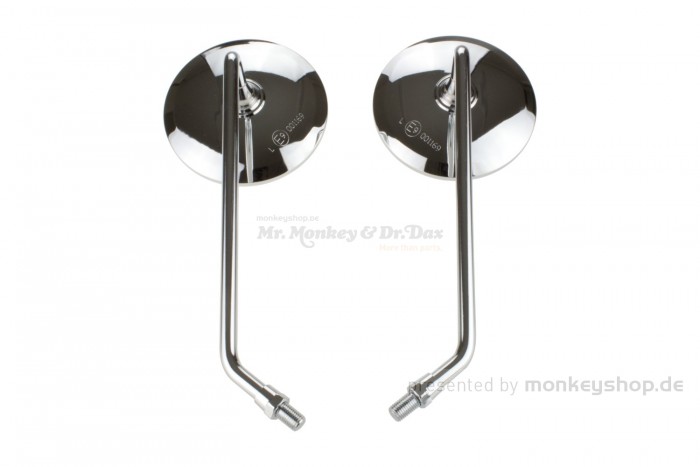 Spiegel Set links + rechts chrom M10