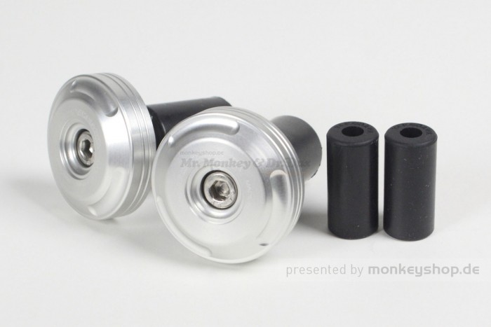 Takegawa Aluminium Lenkerenden silber gebohrt