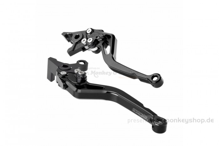 probrake Kupplungs- & Bremshebel Set MIDI Aluminium CNC schwarz f. Monkey 125 + MSX