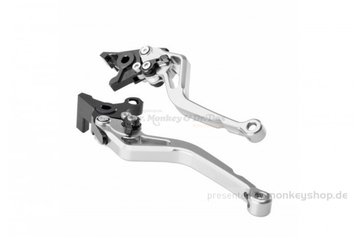 probrake Kupplungs- & Bremshebel Set MIDI Aluminium CNC silber f. Monkey 125 + MSX