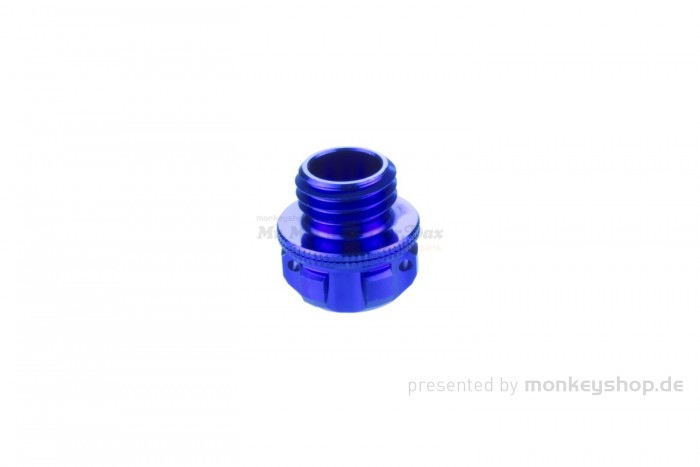 Öl Einfüll Deckel M20 x P2.5 Aluminium blau eloxiert