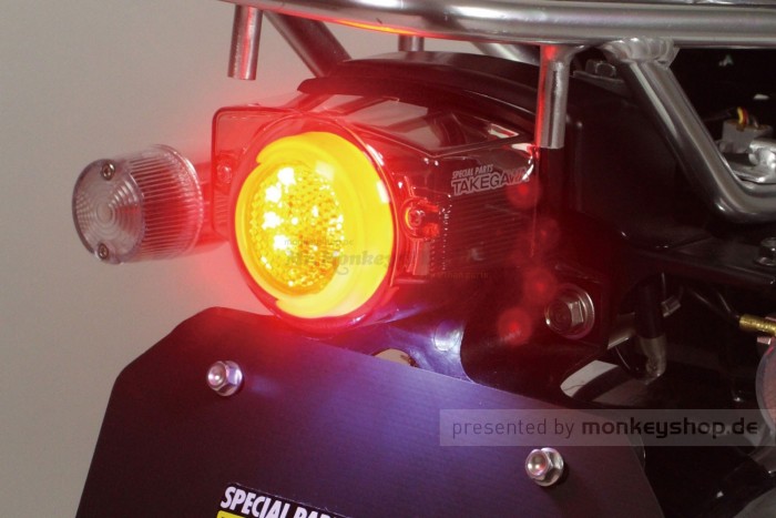 Takegawa Blaze LED Rücklichteinsatz smoke f. orig. Monkey 12V
