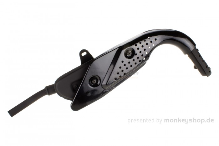 Auspuffanlage schwarz f. Monkey Baja + Z50R ab 1988