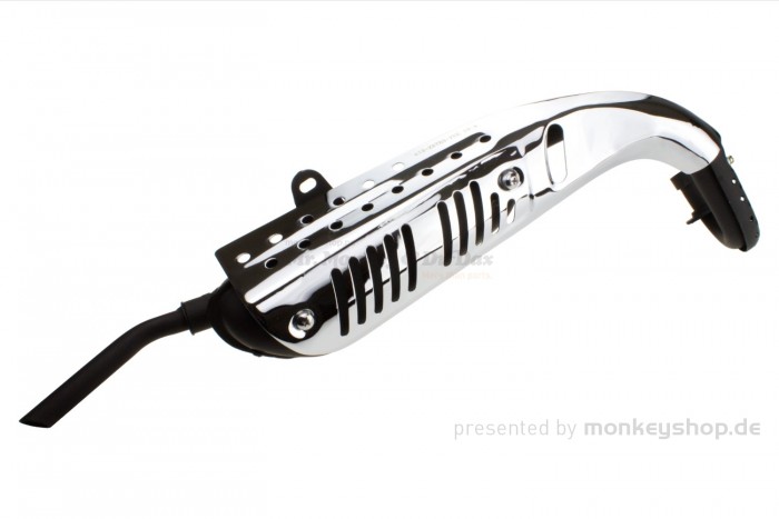Auspuffanlage schwarz orig. Look f. Monkey Z50 + Gorilla (e-Nummer 50cc)