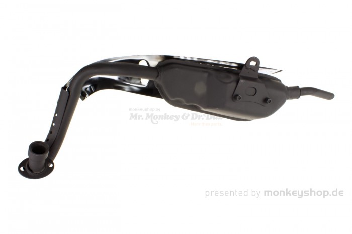 Auspuffanlage schwarz orig. Look f. Monkey Z50 + Gorilla (e-Nummer 50cc)