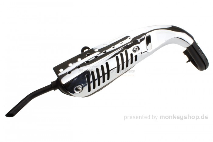 Auspuffanlage schwarz orig. Look f. Monkey Z50 + Gorilla (e-Nummer 125cc)