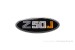 Honda Seitendeckel Aufkleber Emblem schwarz weiß orange "Z50J" f. Monkey Z50