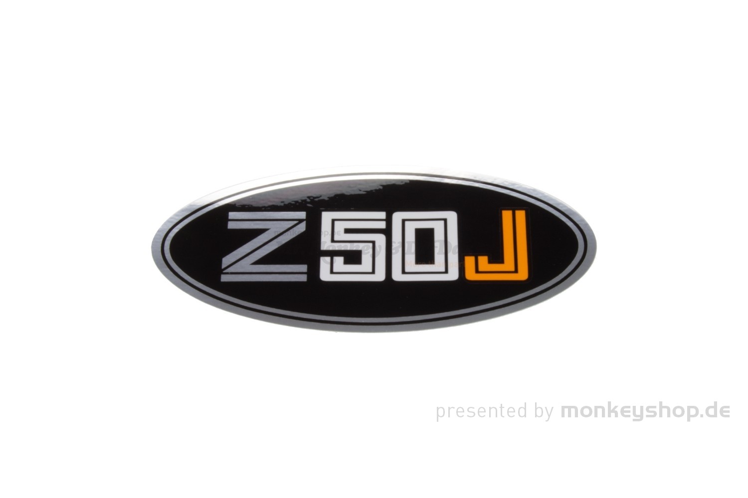 Honda Seitendeckel Aufkleber Emblem schwarz weiß orange Z50J f. Monkey Z50