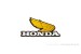 Honda Aufkleber Tank Flügel gelb rechts u.a. f. Monkey 6V