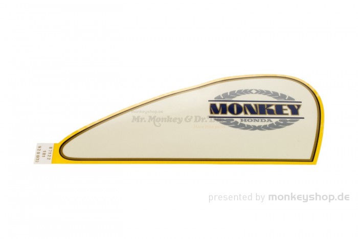 Honda Tank Dekor Aufkleber rechts beige blau gold silber f. Monkey 12V