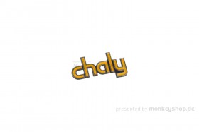Honda Rahmen Emblem Schriftzug "chaly" gelb links f. CF50 Chaly