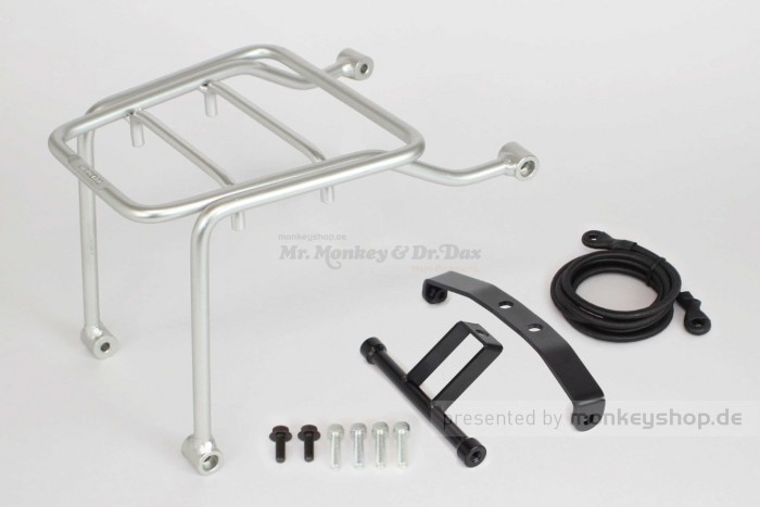 Takegawa Gepäckträger Mitte Center Carrier Aluminium silber eloxiert f. Dax 125