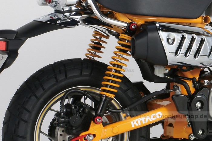 Kitaco Stoßdämpfer Paar 332 mm schwarz gelb f. Monkey 125