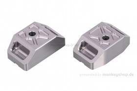 Kitaco Aluminium CNC Kettenspanner Kappe gunmetal grau f. Dax 125  JB04 + MSX 125 JC92