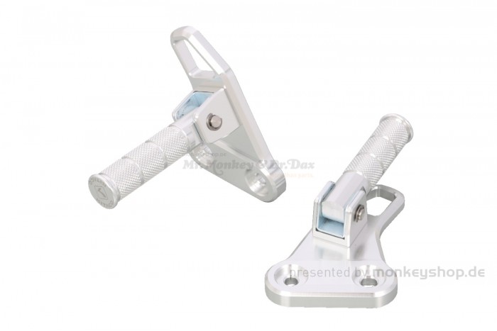 Kitaco Fußrastenanlage Sozius Beifahrer hinten Aluminium CNC f. Super Cub 125