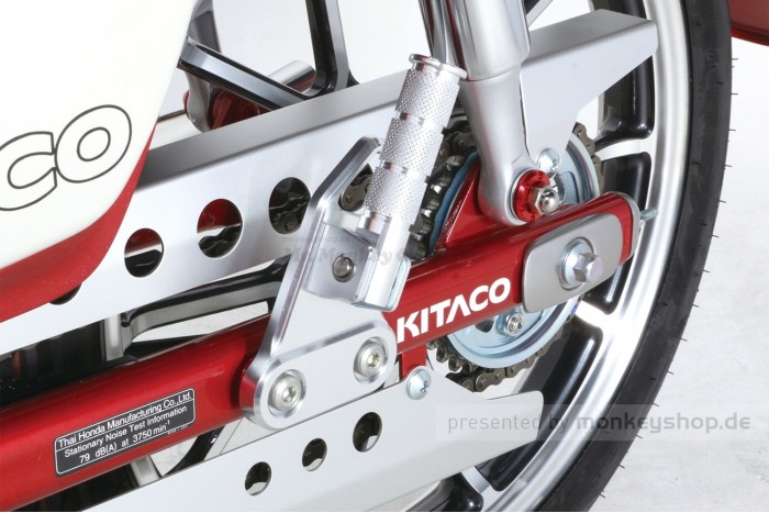 Kitaco Fußrastenanlage Sozius Beifahrer hinten Aluminium CNC f. Super Cub 125