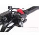 Kitaco Helm Halter Schloss abschließbar schwarz universell f. Lenker mit ø22,2mm