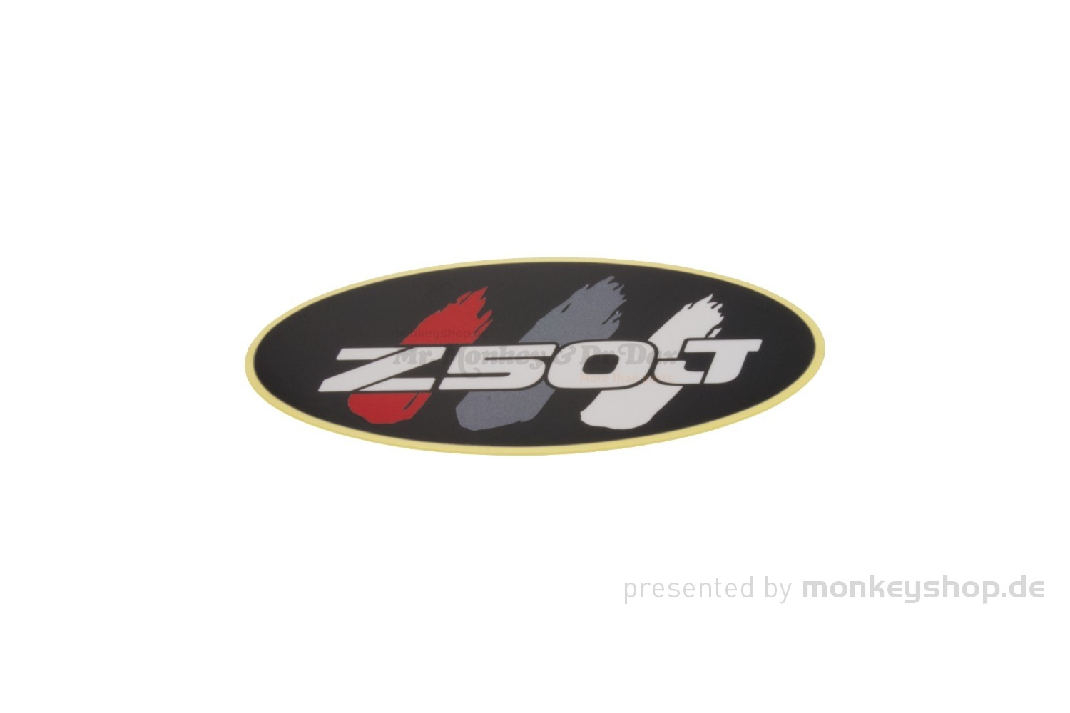 Honda Seitendeckel Aufkleber Emblem schwarz weiß rot grau Z50J f.  Finnland Monkey Z50