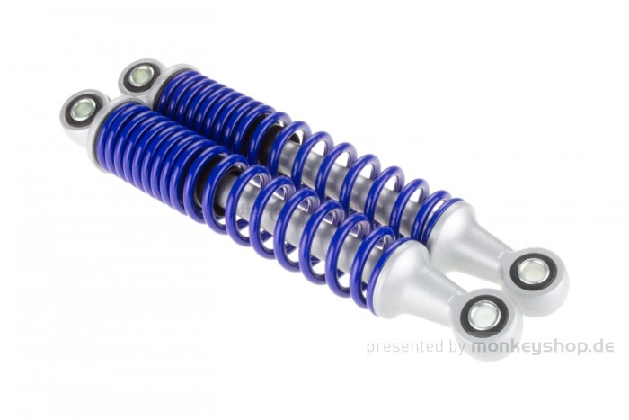 Stoßdämpfer Paar orig. Look 265 mm silber blau  f. Monkey 50 + Gorilla