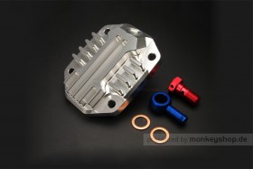 Deckel Zylinderkopf oben Aluminium CNC mit Entlüftung f. Monkey Z50 + Gorilla + Dax 50 70 + Chaly + SS50
