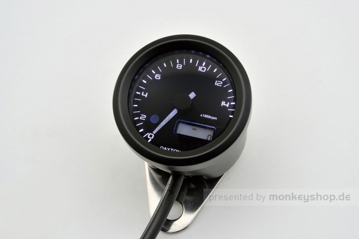 Daytona Velona ø48 Drehzahlmesser 15000 RPM schwarz