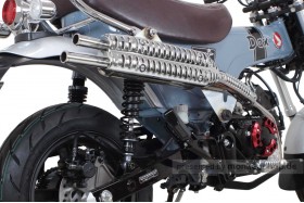 Takegawa Scrambler Auspuffanlage Edelstahl poliert f. Dax 125 JB04