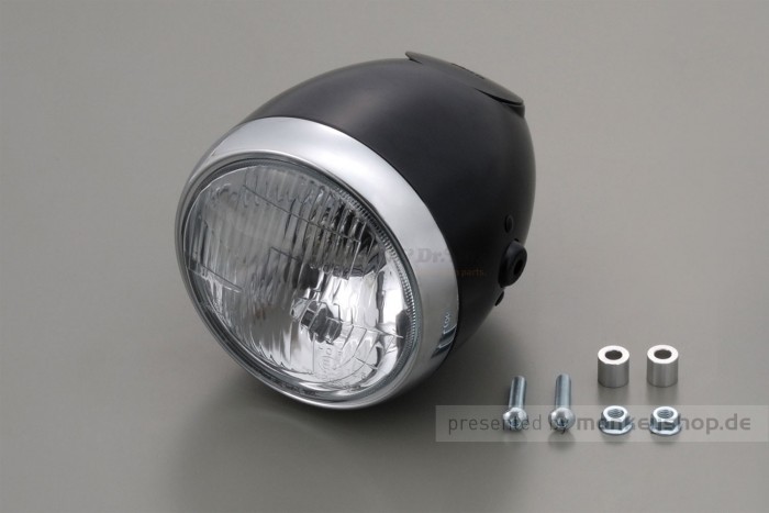 Daytona Vintage H4 Scheinwerfer m. Tachoausschnitt schwarz