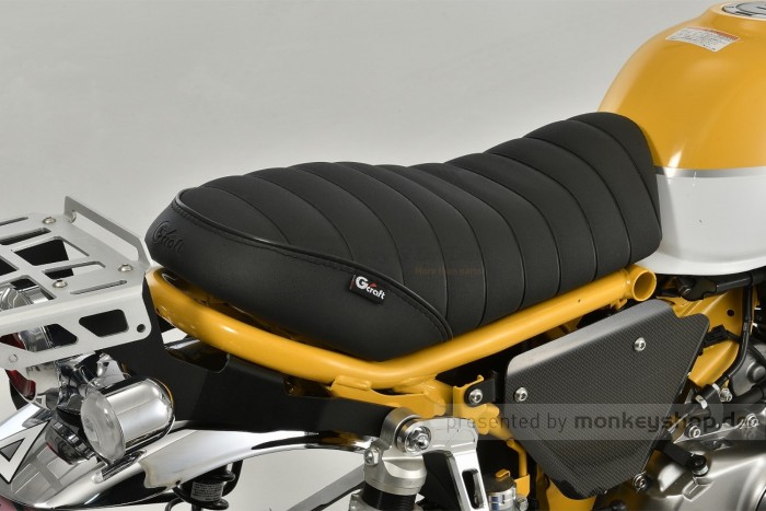 G-Craft Sitzbank schwarz Tuck Roll Stepped f. Monkey 125