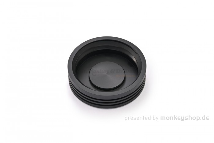 Daytona Deckel Bremspumpe hinten Aluminium CNC 2-farbig schwarz gun-metal grau eloxiert für BMW