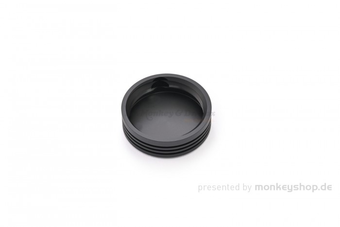 Daytona Deckel Bremspumpe hinten Aluminium CNC 2-farbig schwarz gun-metal grau eloxiert für BMW