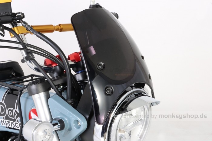 Kitaco Windshield Aero Visor Typ 2 smoke f. Monkey 125 + Dax 125