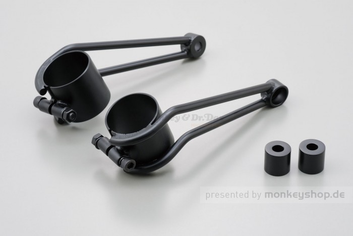 Daytona Vintage Scheinwerfer Halterung Montage 35mm schwarz