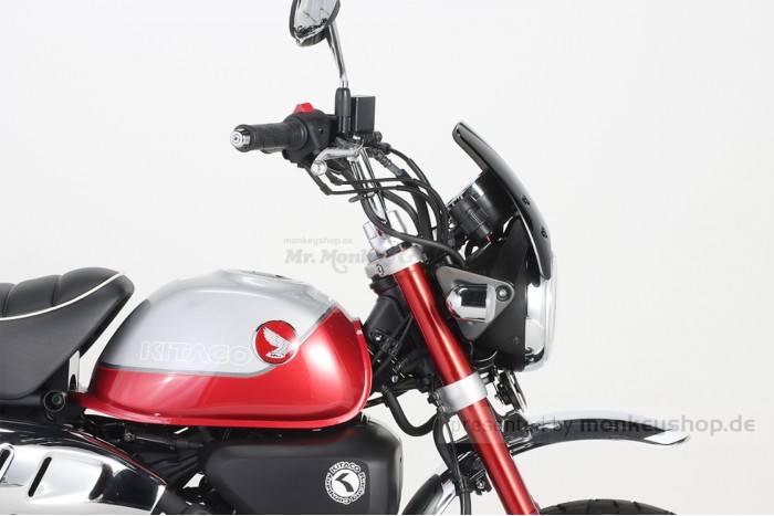 Kitaco Windshield Aero Visor Typ 2 smoke f. Monkey 125 + Dax 125
